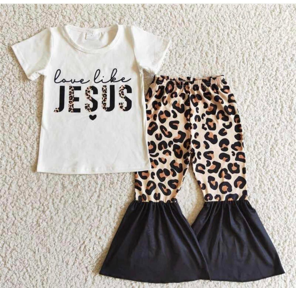 jesus white top with long pants outfits