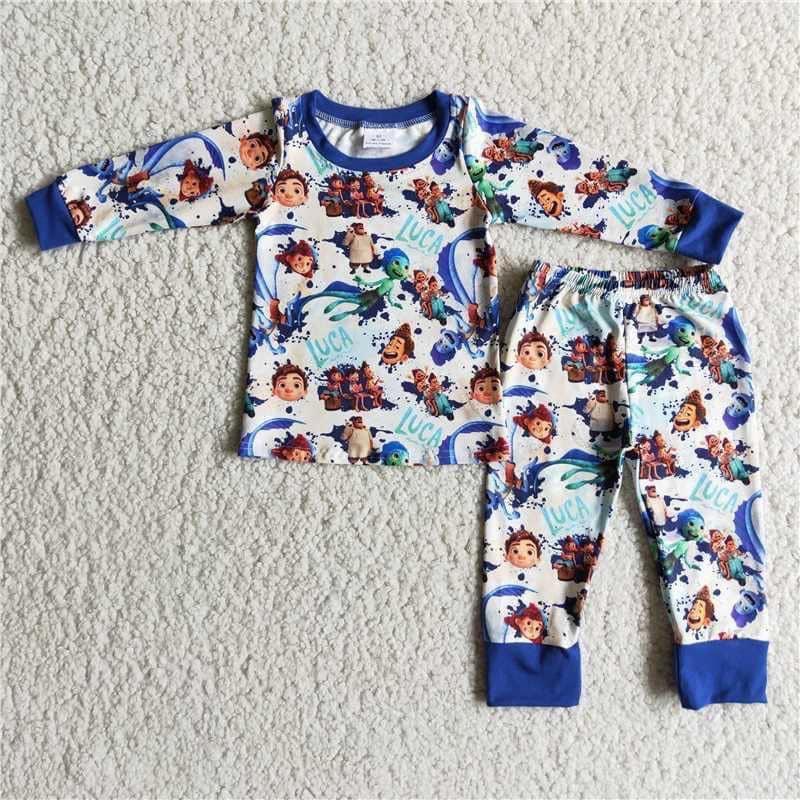 boys long outfits pajamas
