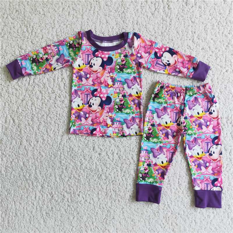 purple pajamas girls