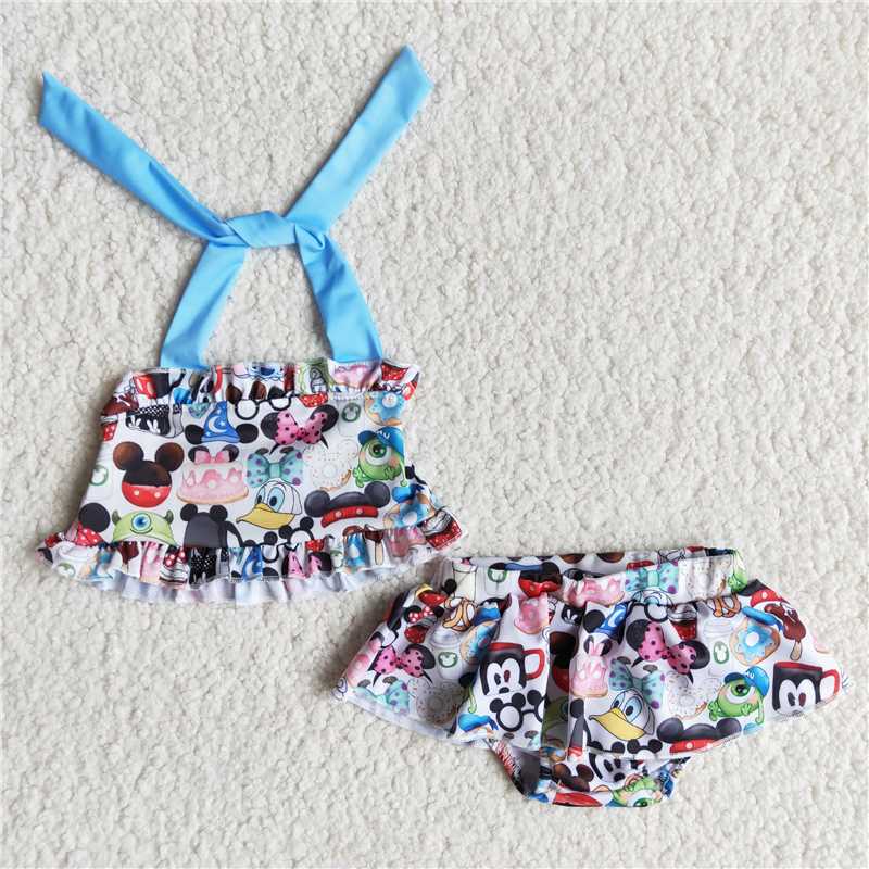 RTS NO MOQ ETA 5/7days Arrived E8-30 1pc suspender swimsuit girl's outfit