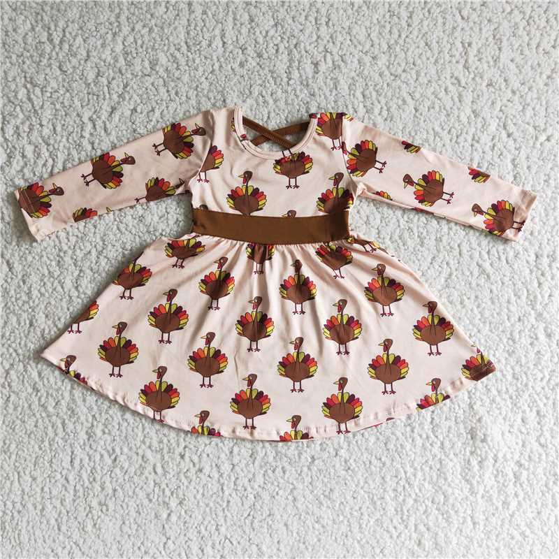 Thanksgiving brown turkey dress