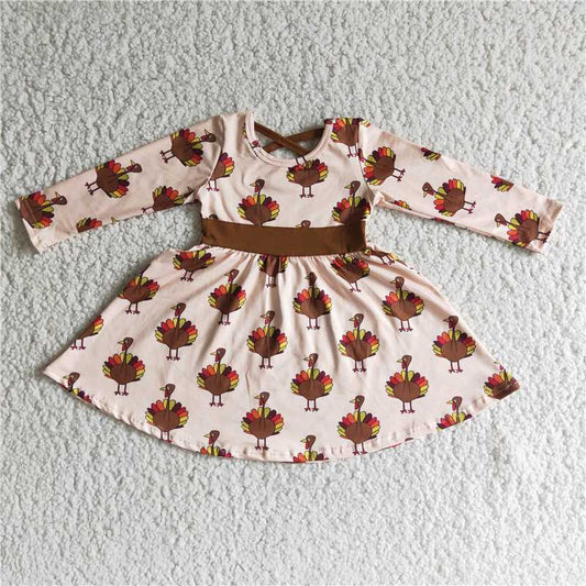 Thanksgiving brown turkey dress