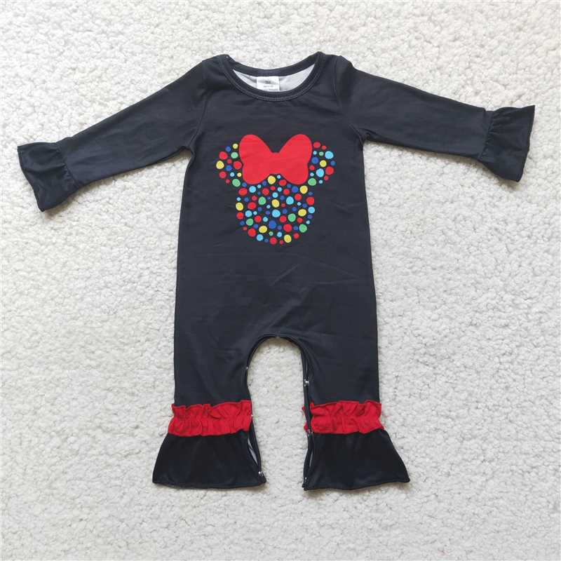 black long sleeve romper