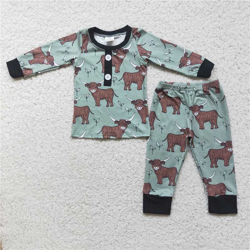 cows pajamas boys outfits