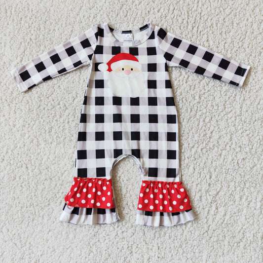 6 A15-5 baby Christmas romper long sleeve long pants baby girls romper