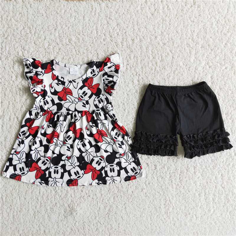 Red Bow Black Pants