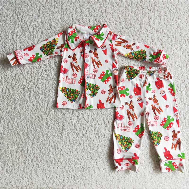 Christmas pjs boys outfits
