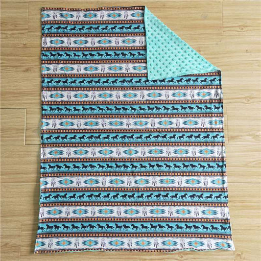 6B2-17 horse print blanket