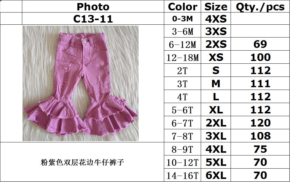 purple color denim