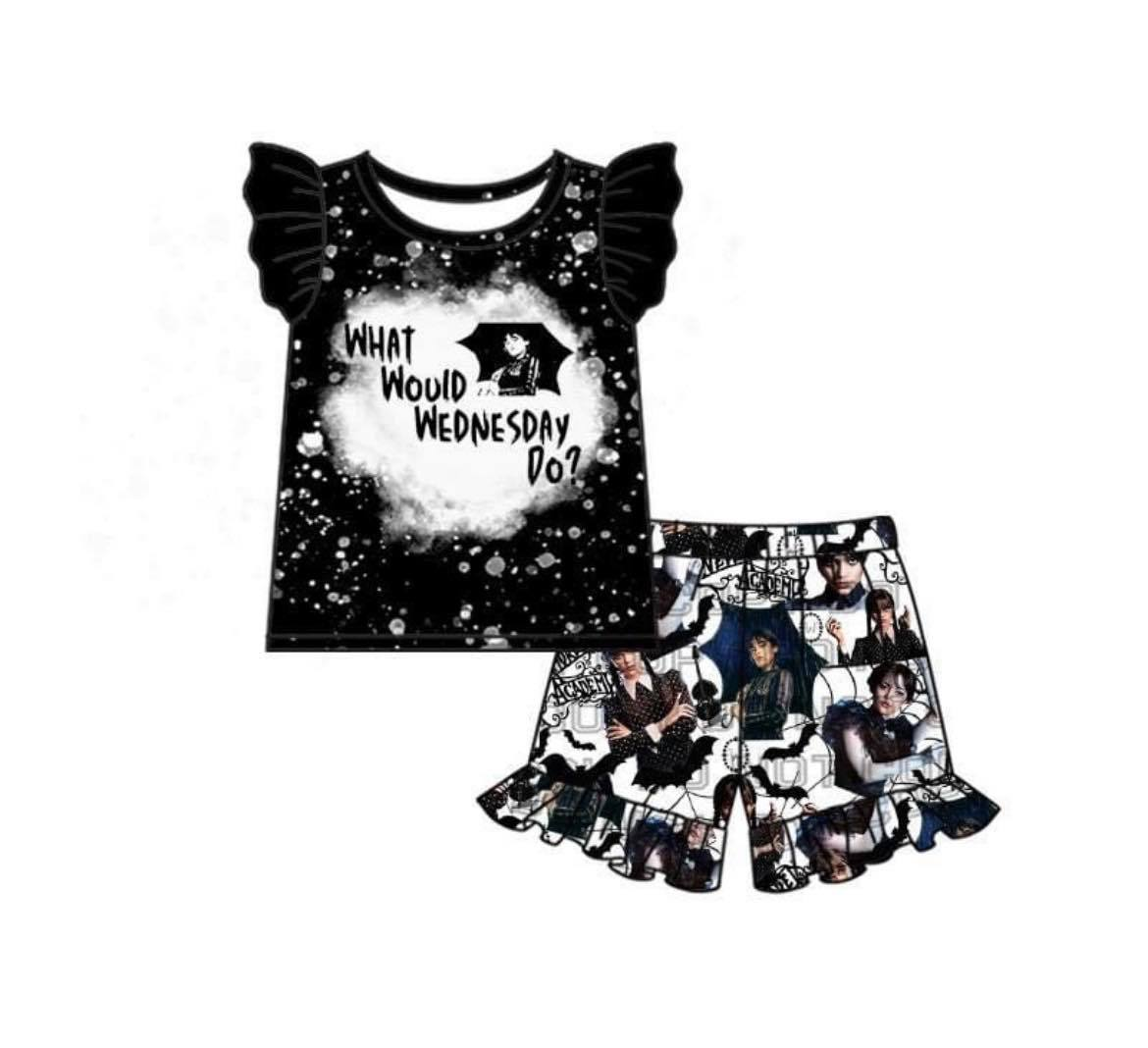 black top with shorts sets