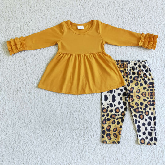 RTS NO MOQ ETA 5/7days Arrived GLP0109  girls clothing long sleeve long pants baby girl outfit milk silk
