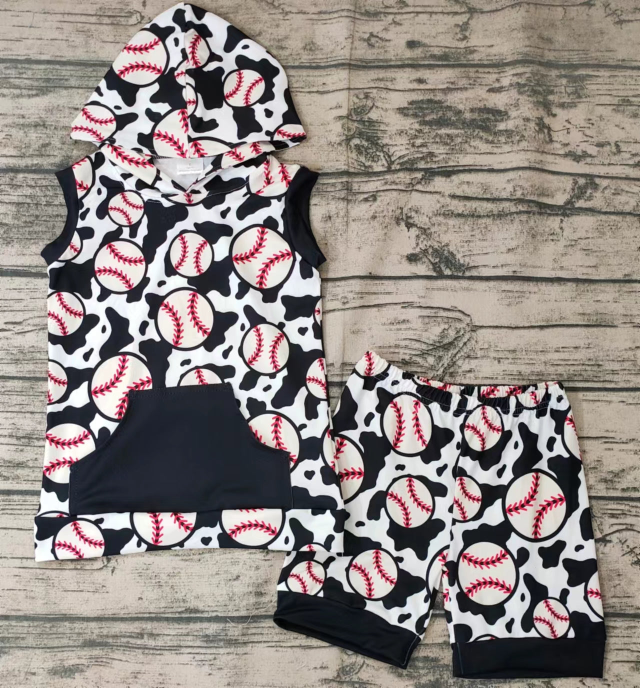 hoodie top with shorts
