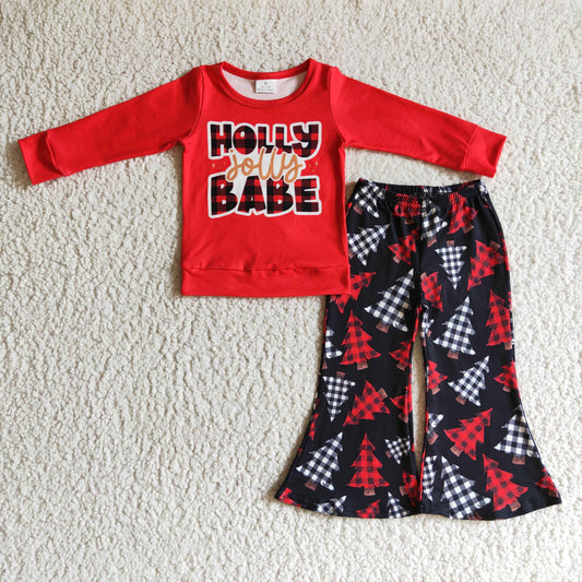 RTS NO MOQ ETA 5/7days arrived GLP0243 girls outfit long sleeve and long pants print