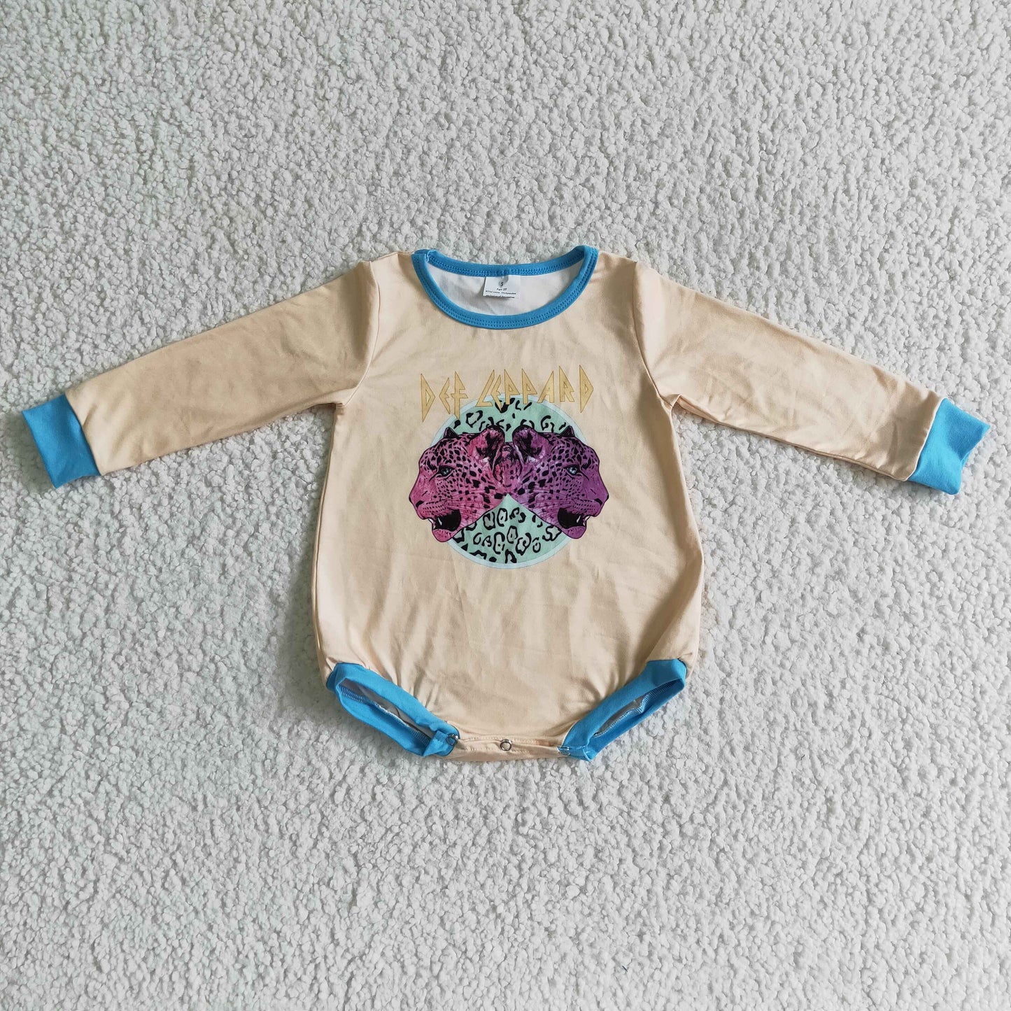 LR0135 baby clothing Leopard print long sleeve bodysuit milk silk baby romper