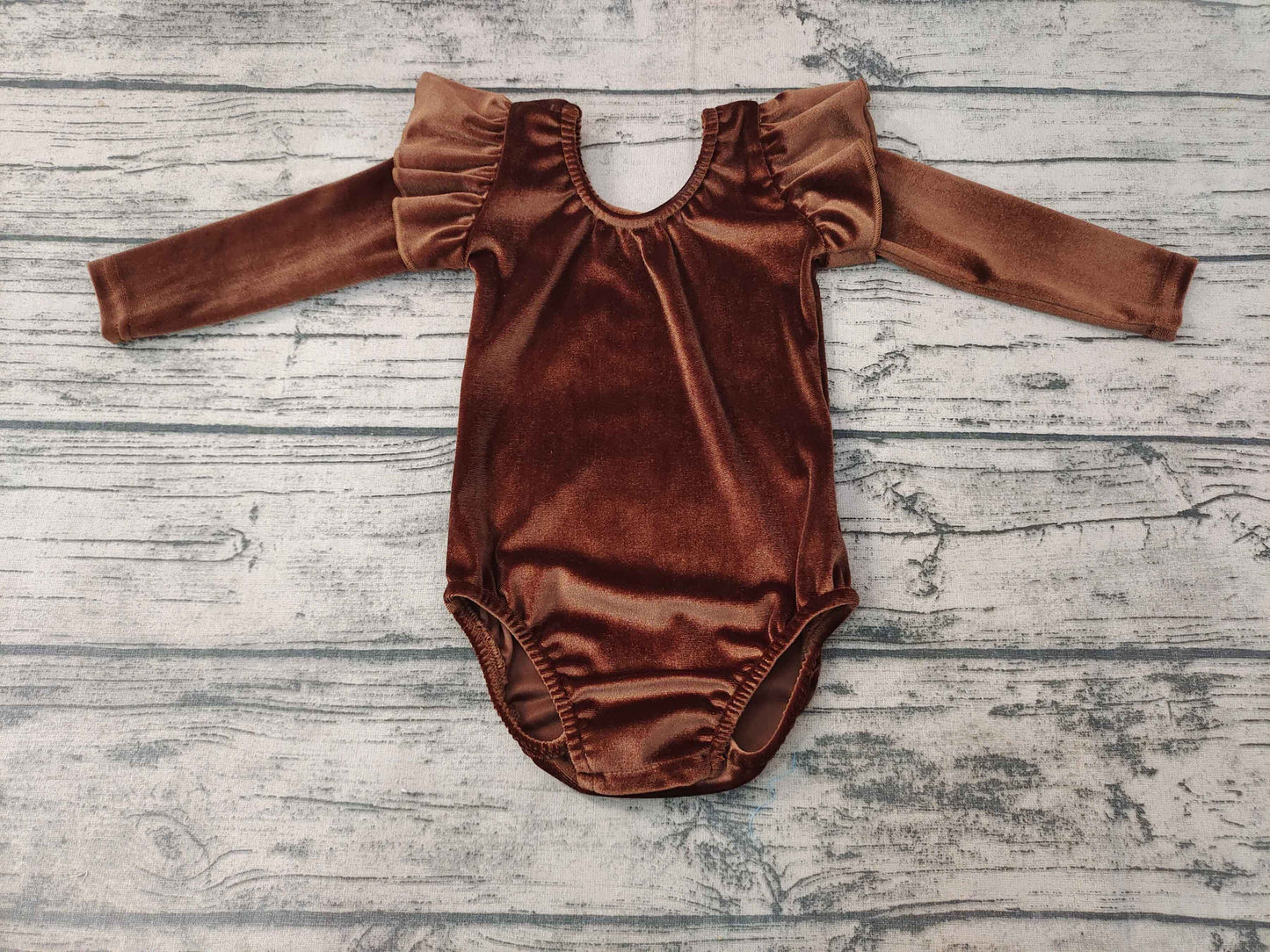 baby girls clothing long sleeve bodysuit milk silk brown romper