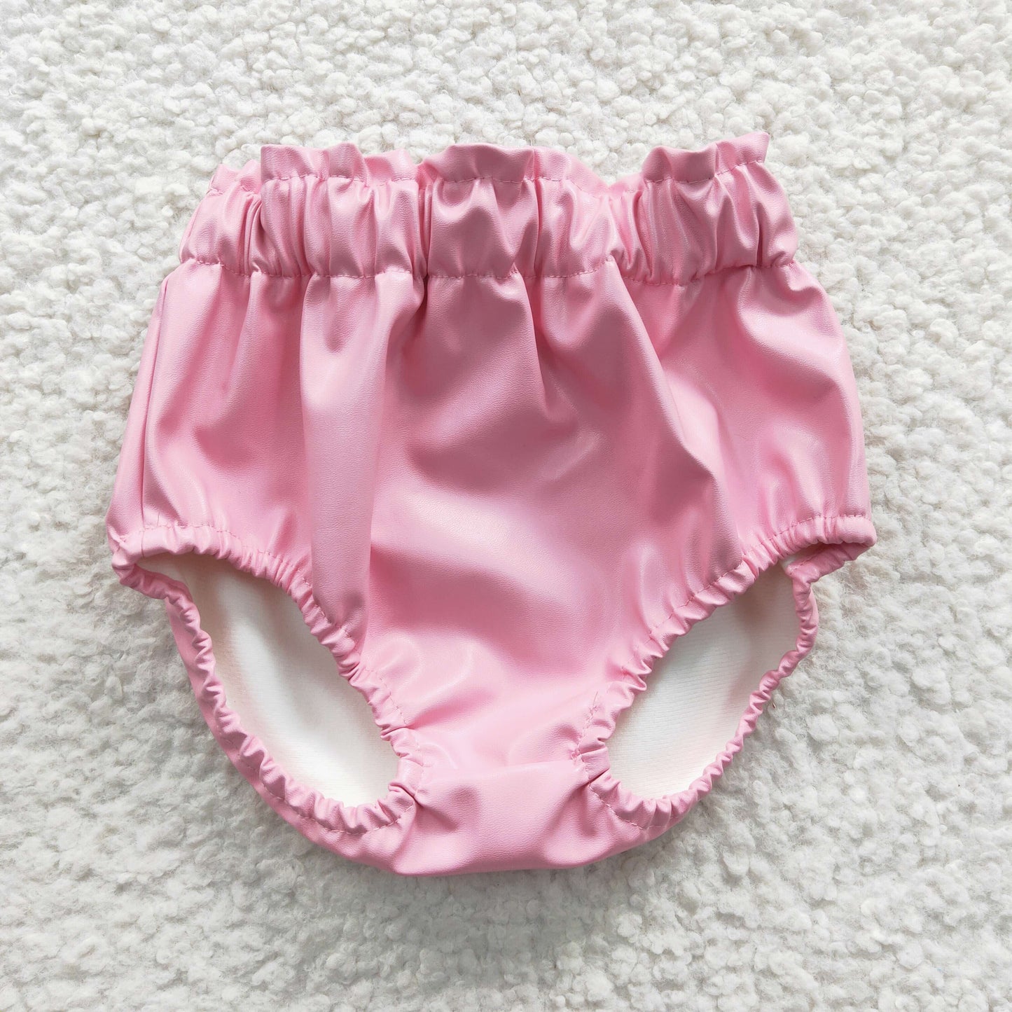 SS0050 Pink Shiny Leather Briefs