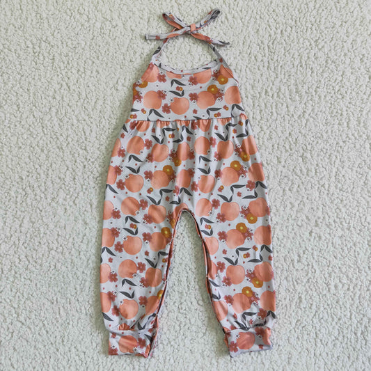 peach summer all size romper