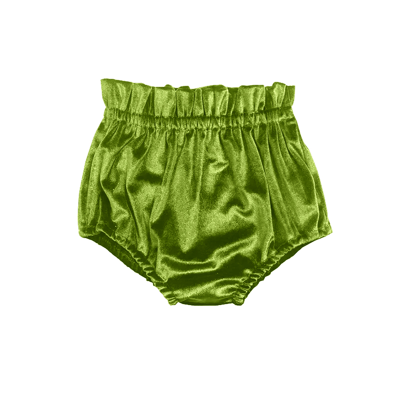 Green Gold Velvet Briefs