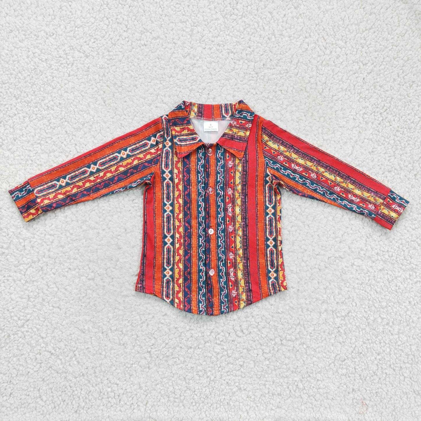 RTS NO MOQ（In Stock) boys shirt long sleeve top summer clothing milk silk