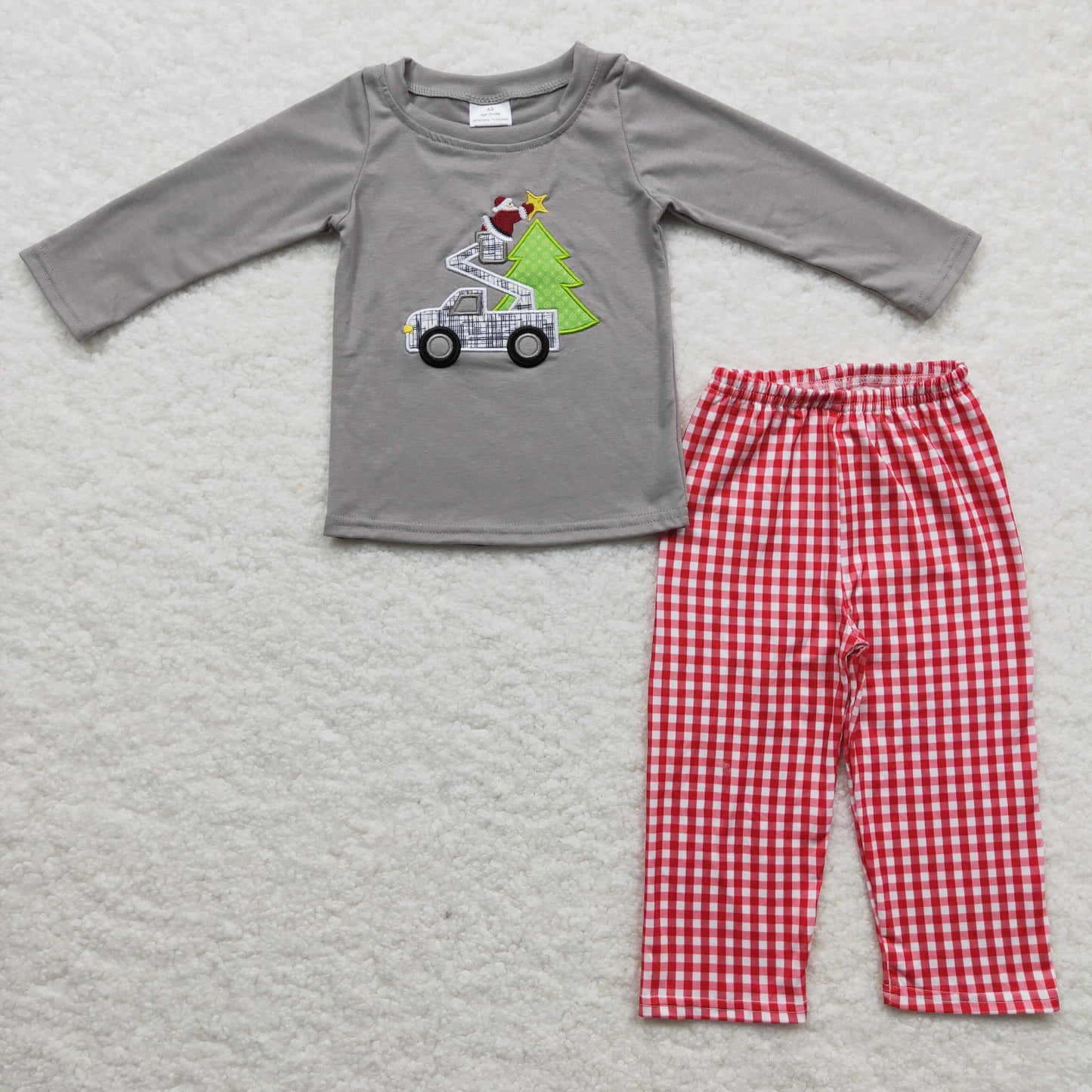 BLP0135 Kids Christmas Clothing Boys Long Sleeve Top And Long Pants Outfit