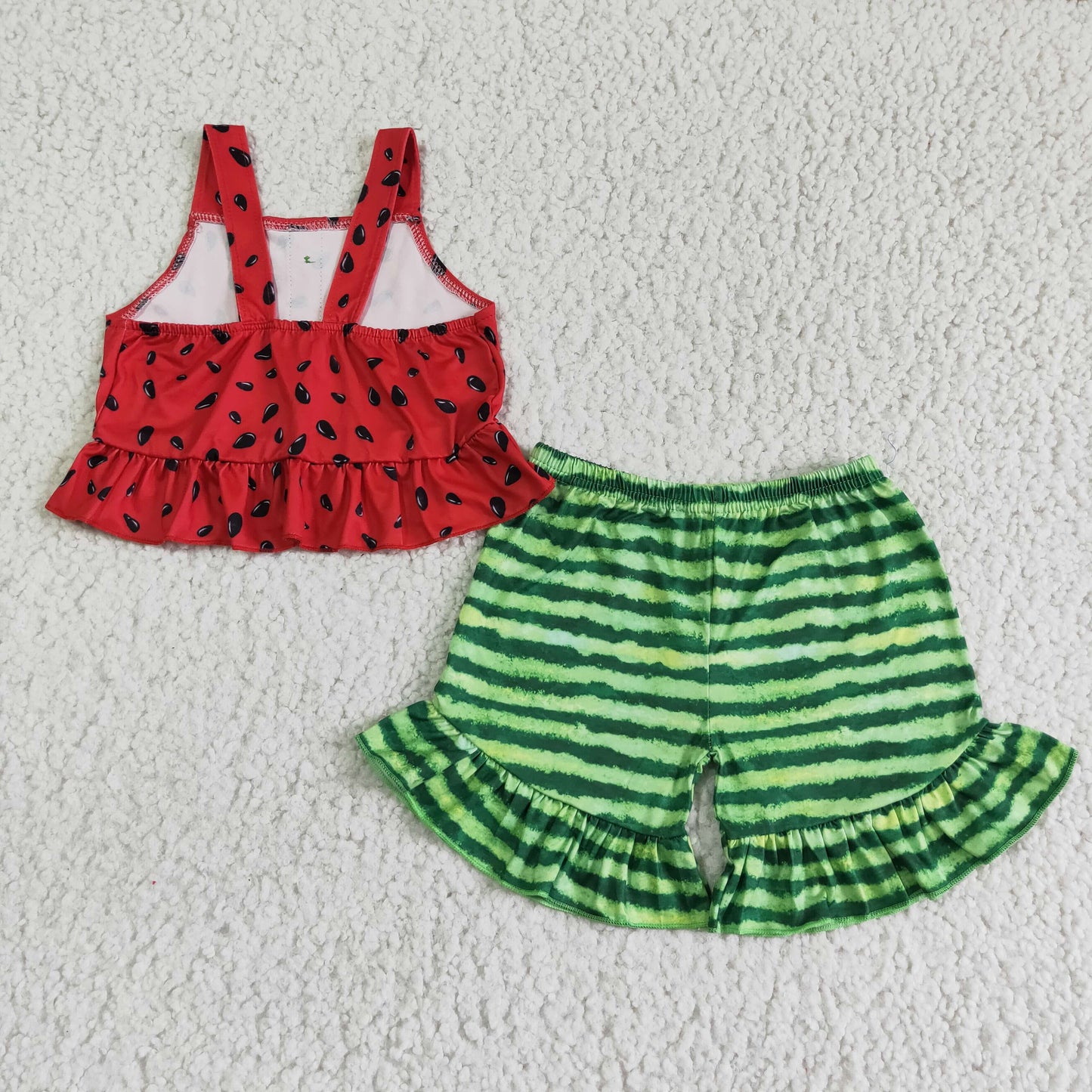 watermelon top with shorts