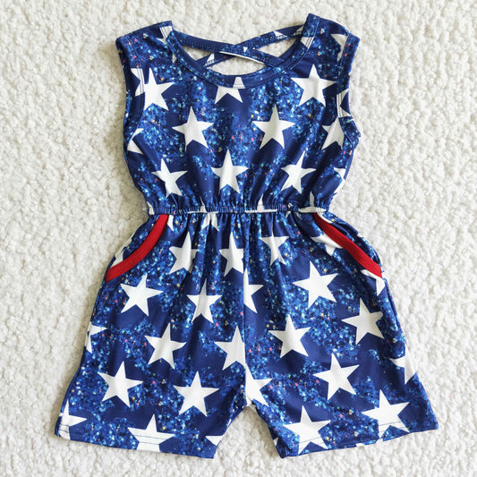 julyy 4th  summer romper