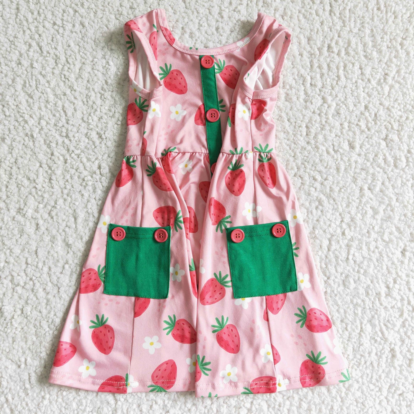 strawberry summer with pocket dress