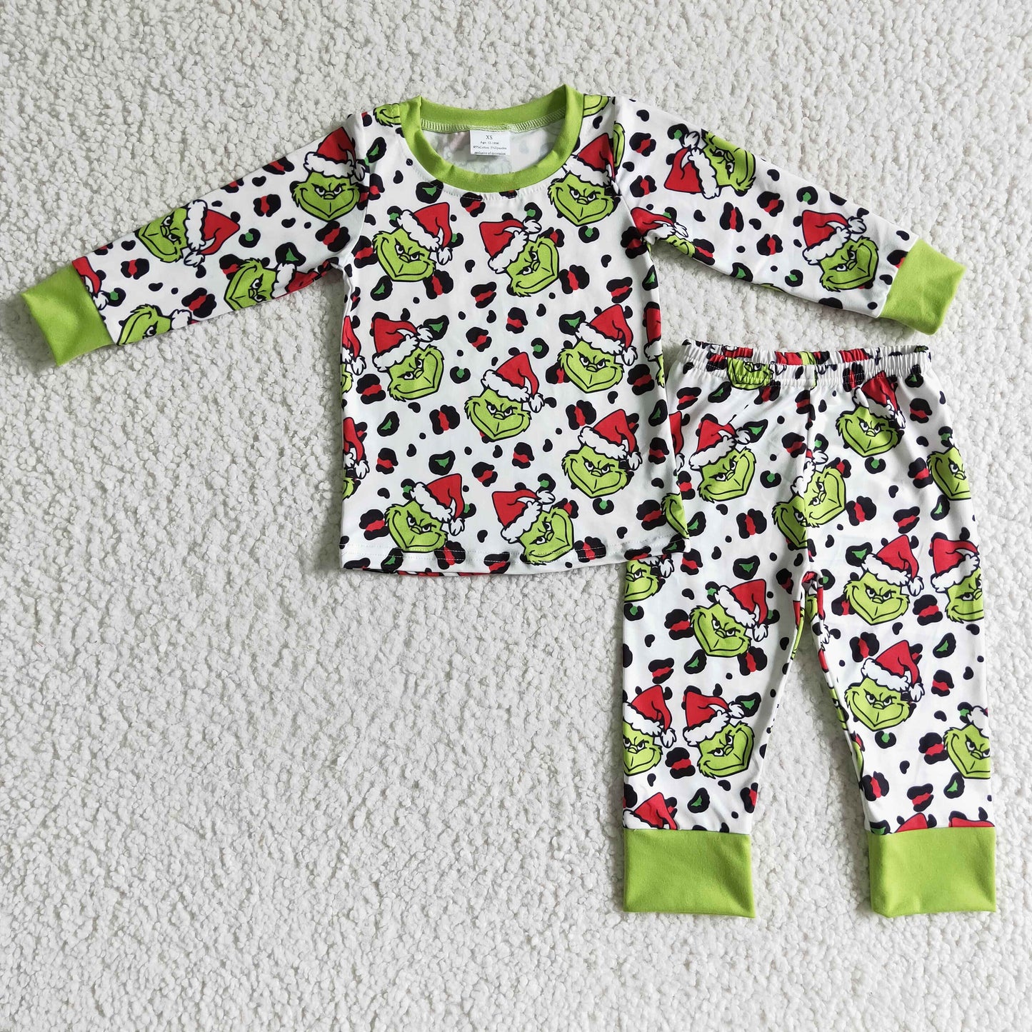 BLP0076 Kids Christmas Clothing Boys Long Sleeve Top And Long Pants Pajamas set