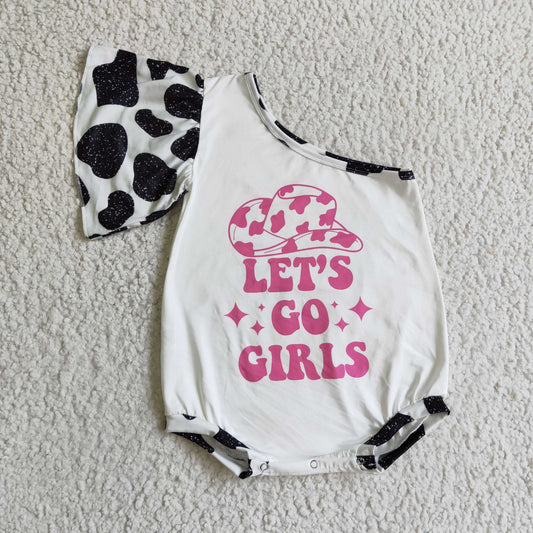 SR0102 baby christmas clothing cow pattern single sleeve bodysuit milk   silk baby romper