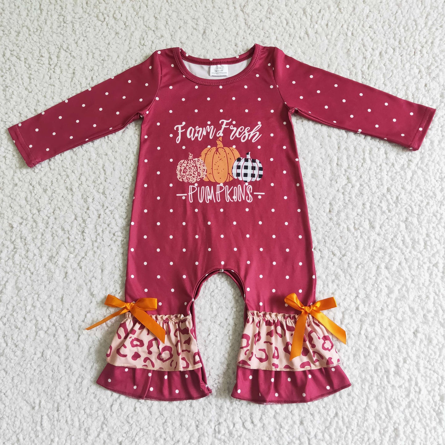 pumkin milk silk long romper