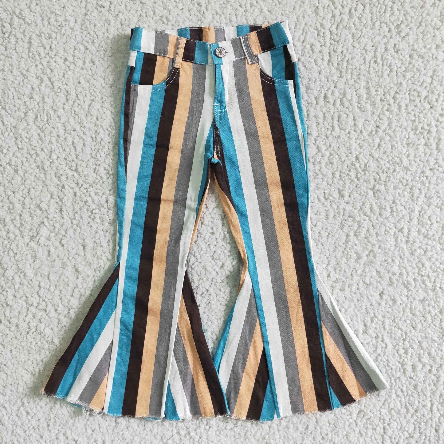 P0002 STRIPE DENIM LONG PANTS