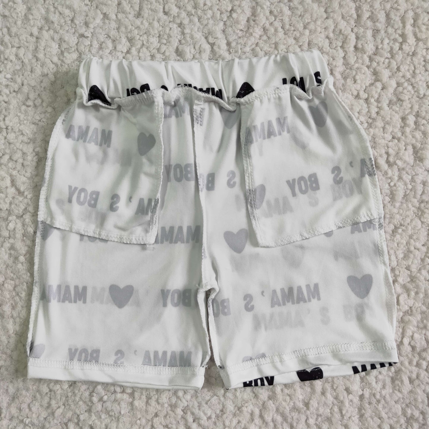 boys with pocket milk silk fabric