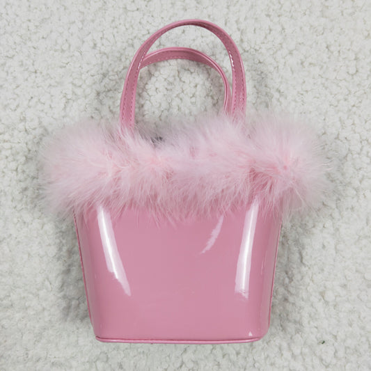 BA0028 pink plush bag