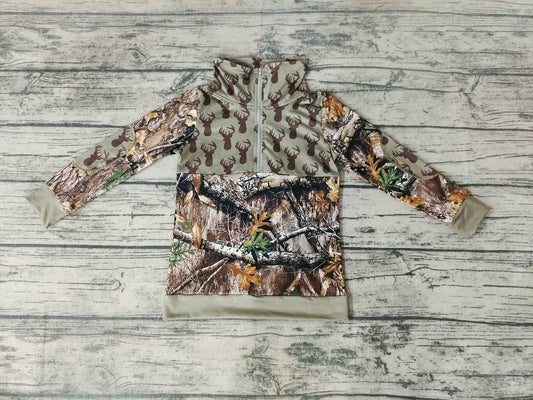 boys brown polo shirt long sleeve top milk silk