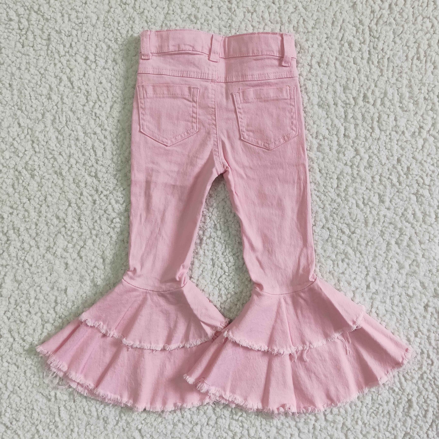 pink long denim