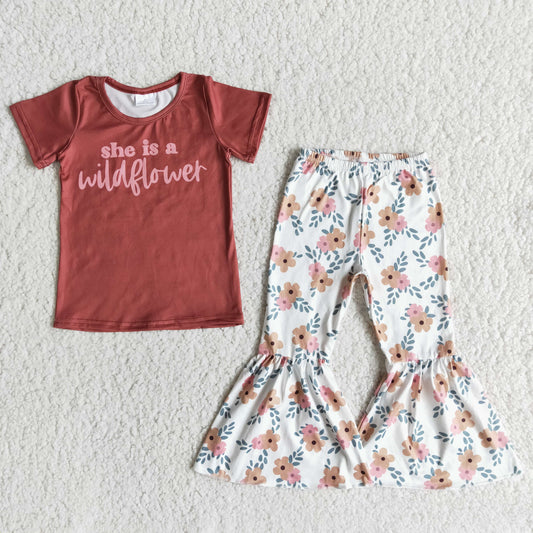flowers outfits summer with long pants