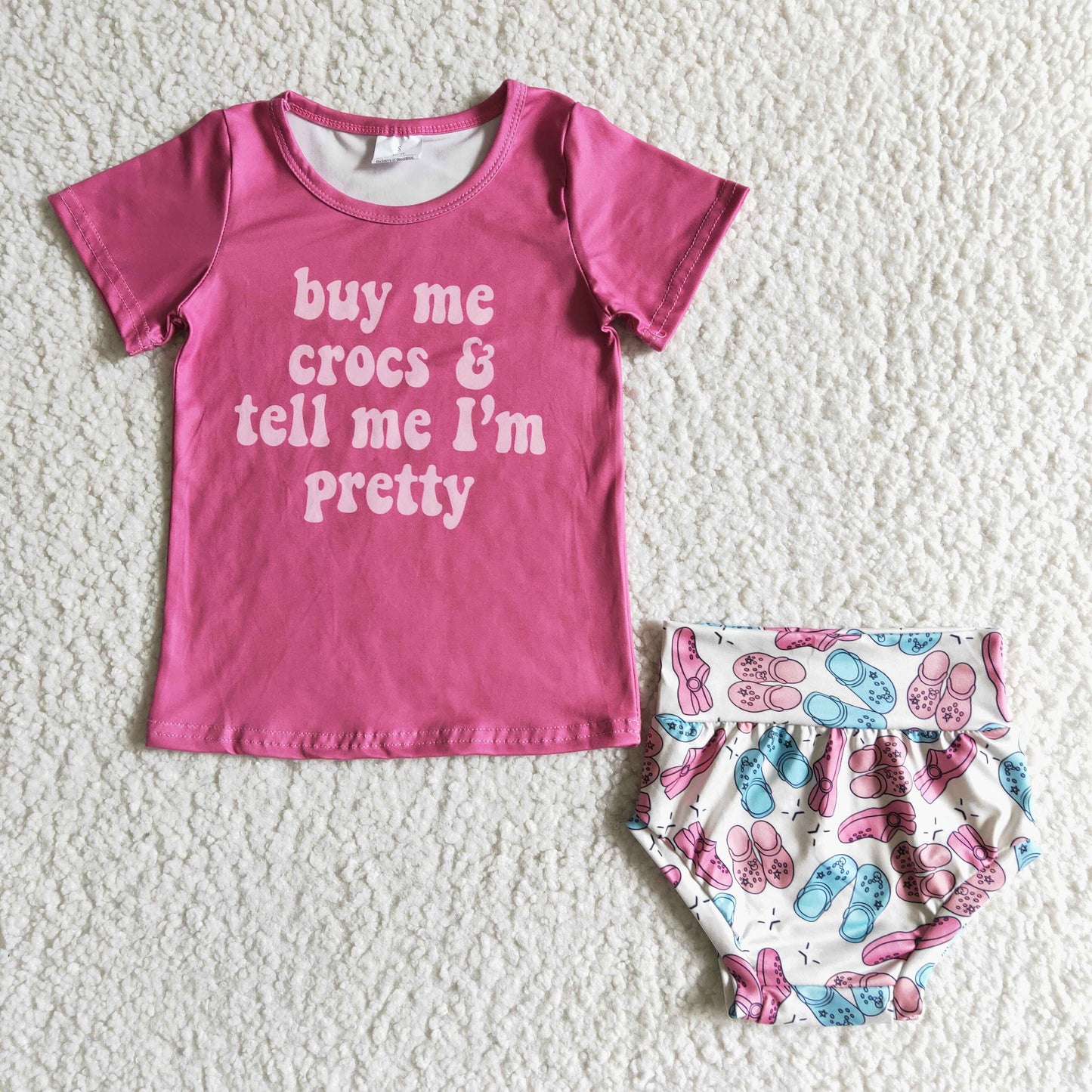 pink bummines sets with bow OUTFITS