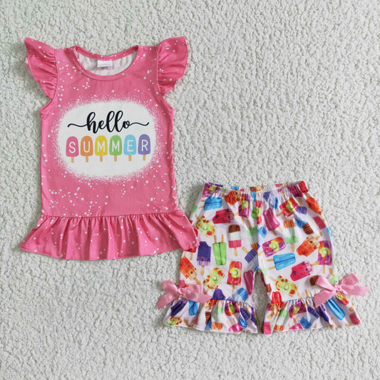 summer top with shorts