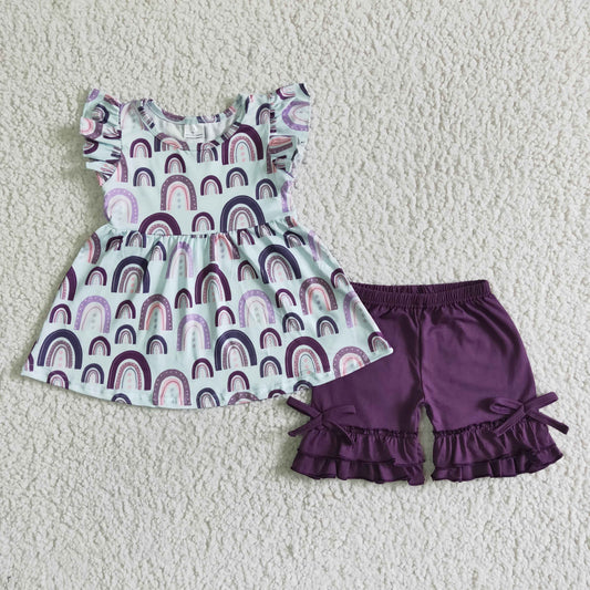 Rainbow purple outfits