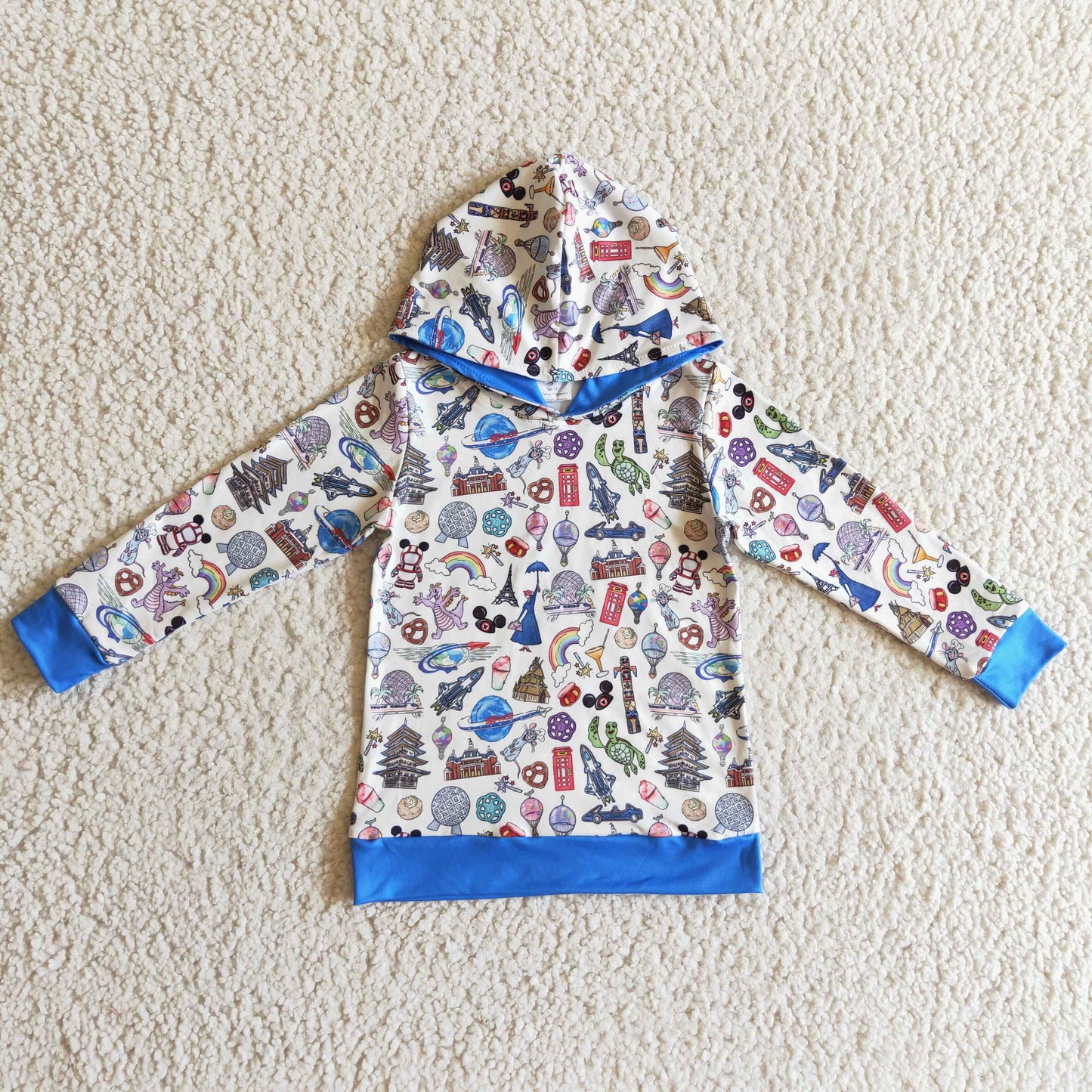 Cute Clothes BT0118 Baby Boys Long Sleeve Hoodie Tops