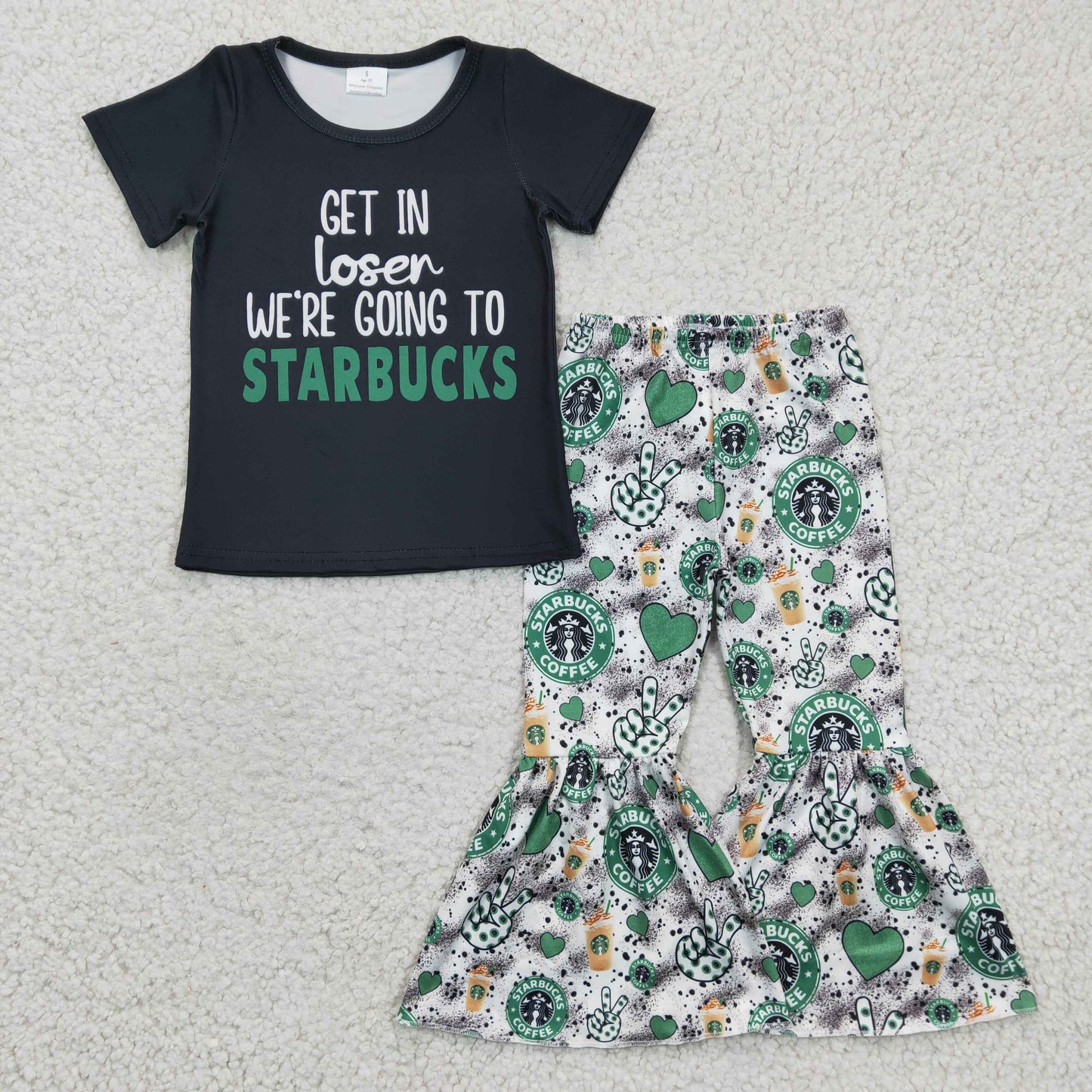 GSPO0391 girls summer top with  pants outfits