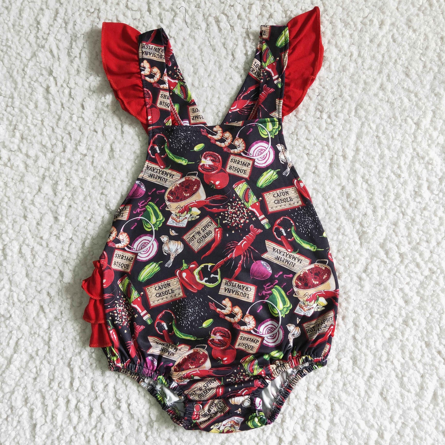 B0-9 Fruit and Vegetable Climbing Clothes Summer Romper