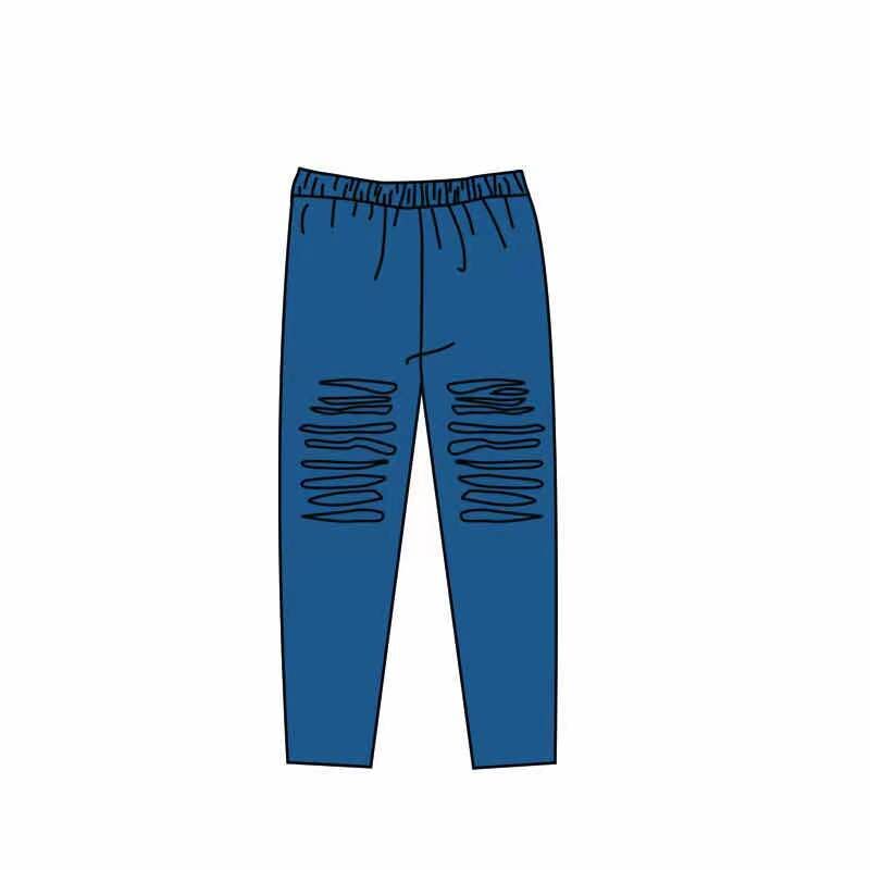 Dark Blue Cotton Pants
