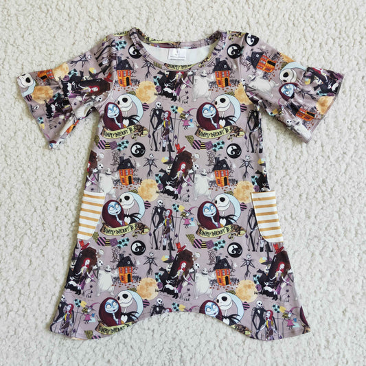 GSD0111 halloween short  sleeve  girl's dress