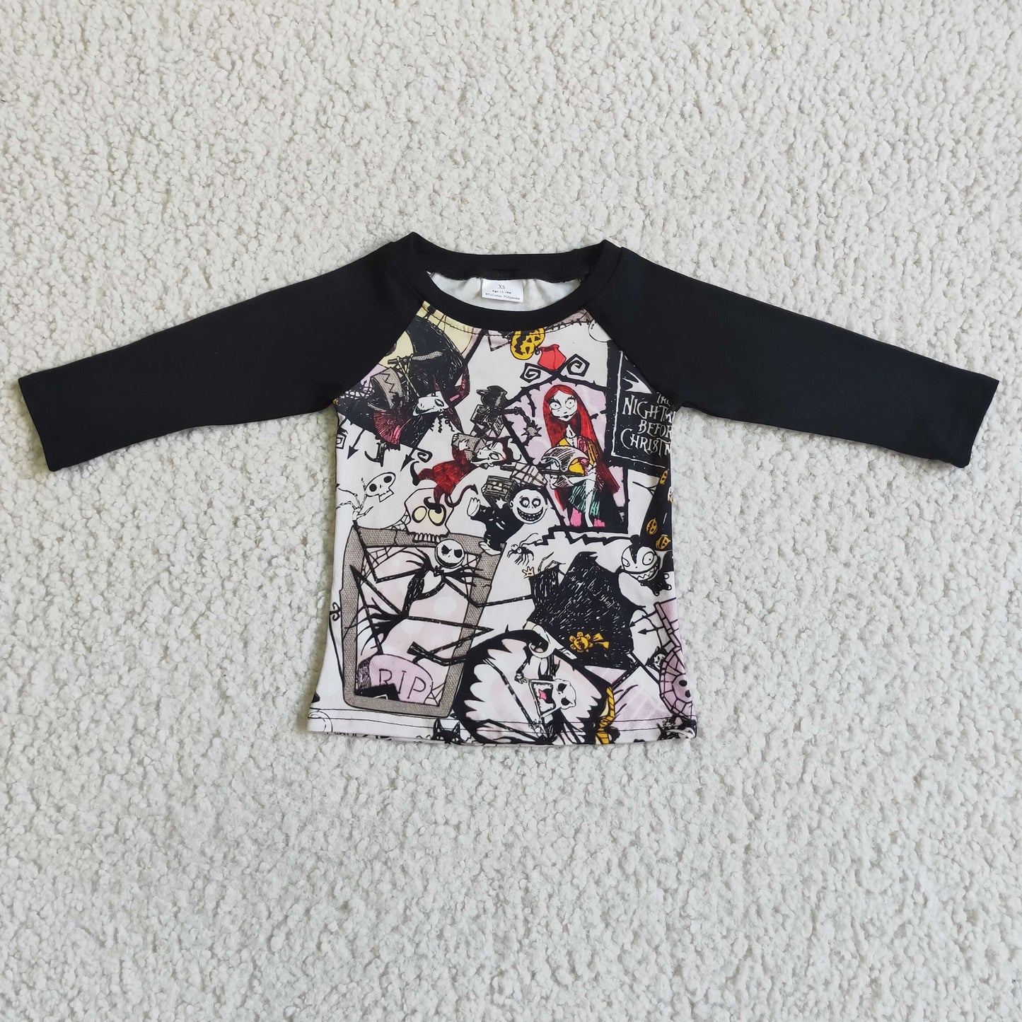 6A30-21-1 halloween black short sleeve