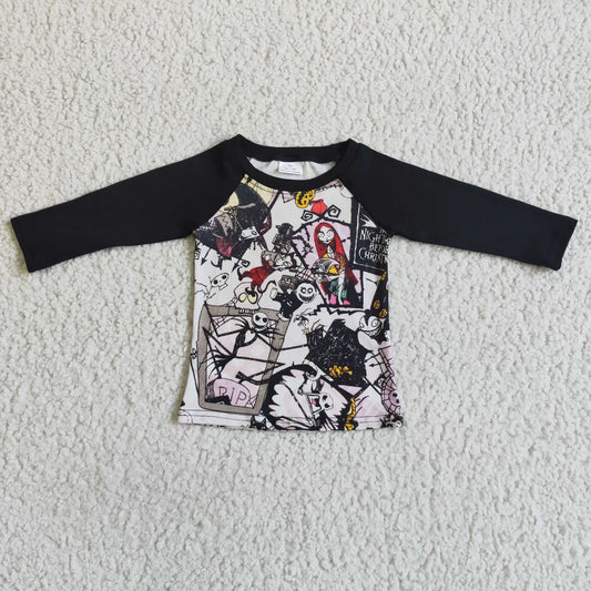 6A30-21-1 halloween black short sleeve