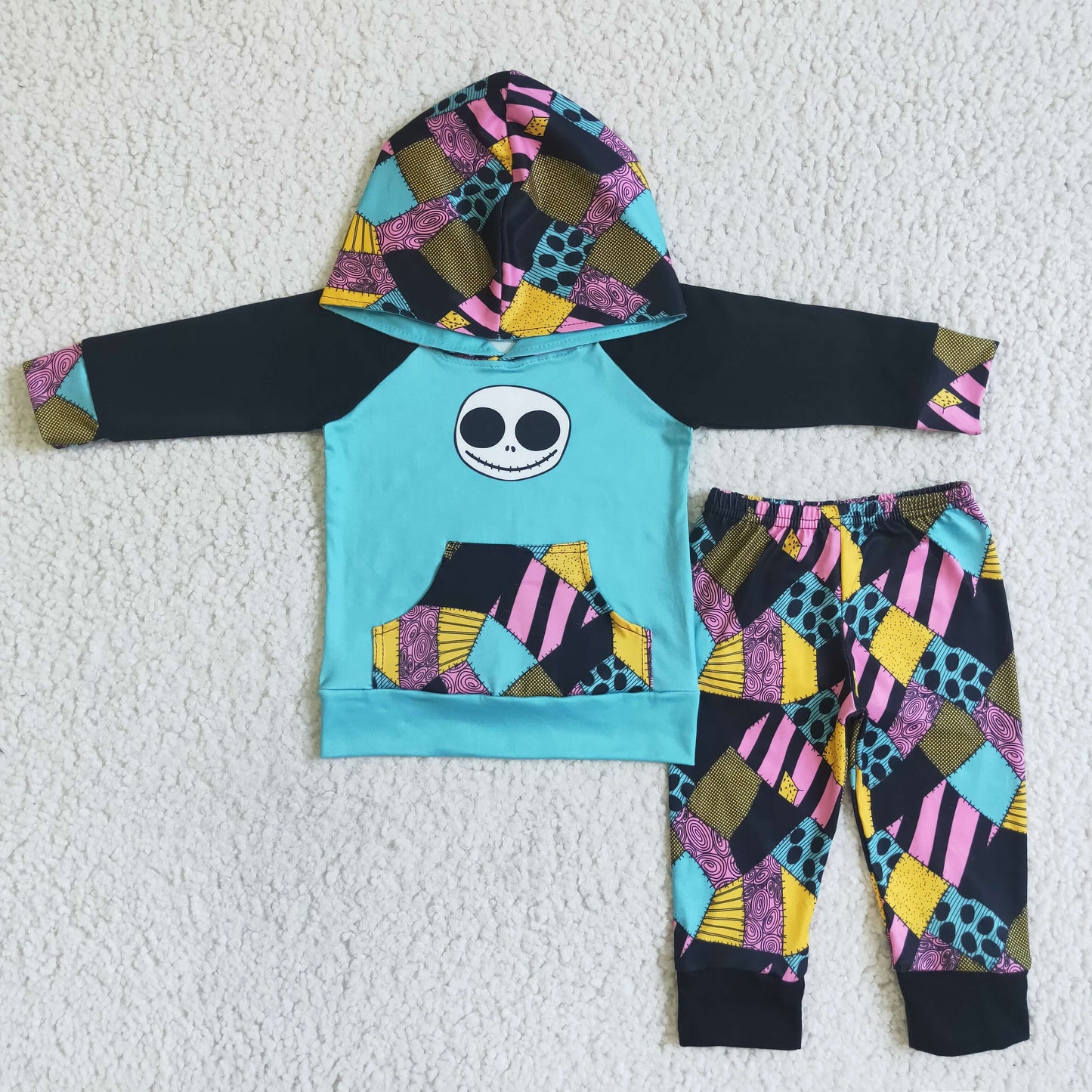6 C6-36 Boys Halloween  Long Sleeve Pants Set