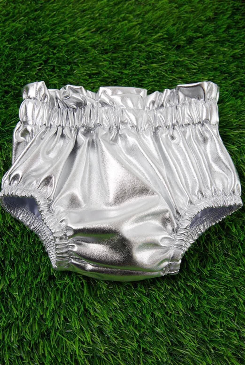 silver leather bummies