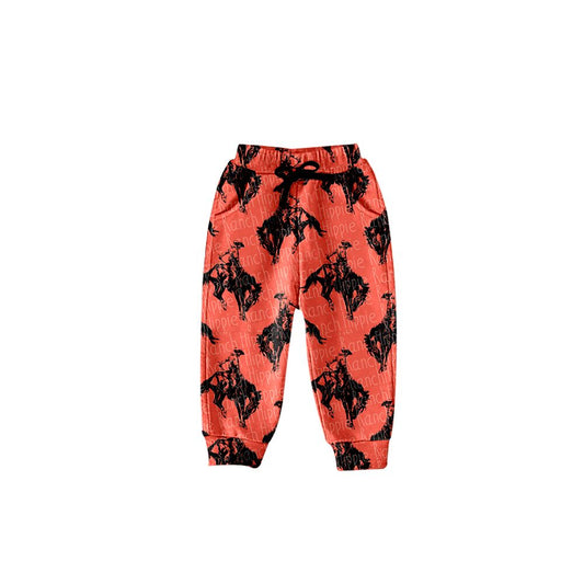 boys man on horseback long pants