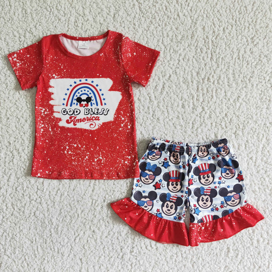 red july 4th and shorts outfits